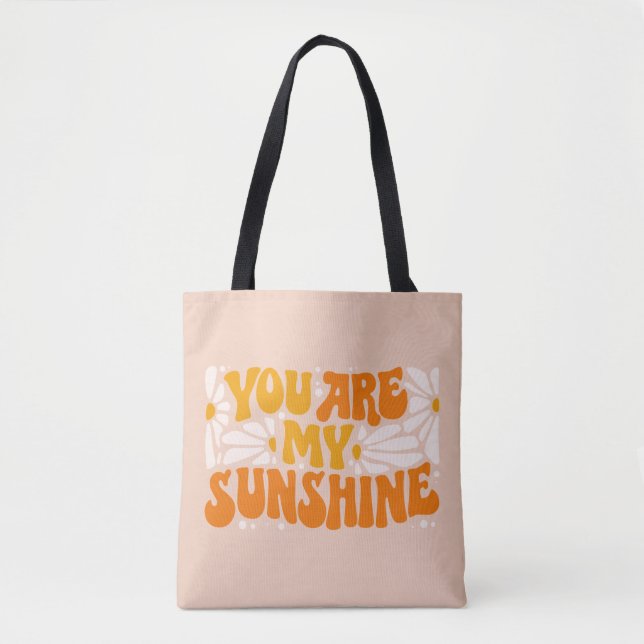 Bolso De Tela Eres Mi Gráfico De Sunshine Groovy (Anverso)