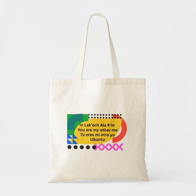 Bolso De Tela Eres mi otro tote multilingüe (Frente)