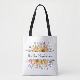 Bolso De Tela Eres mi sol y girasol cita