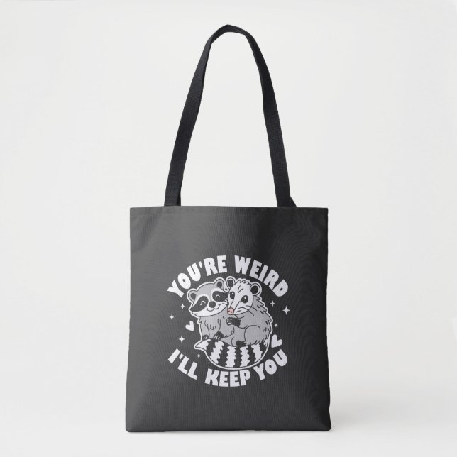 Bolso De Tela Eres raro y te guardaré (Anverso)