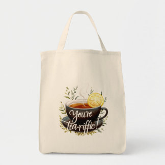 Bolso De Tela ¡Eres Tea-riffic! Gráfica divertida de Tea Lover