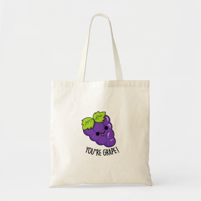 Bolso De Tela Eres un divertido bollo de fruta (Frente)