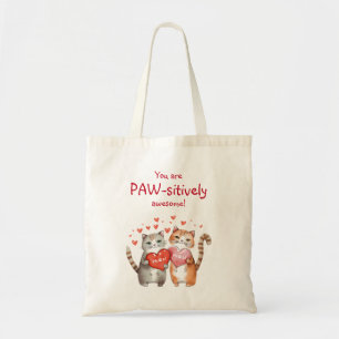 Bolso De Tela Eres un gato rojo y rosado delicioso