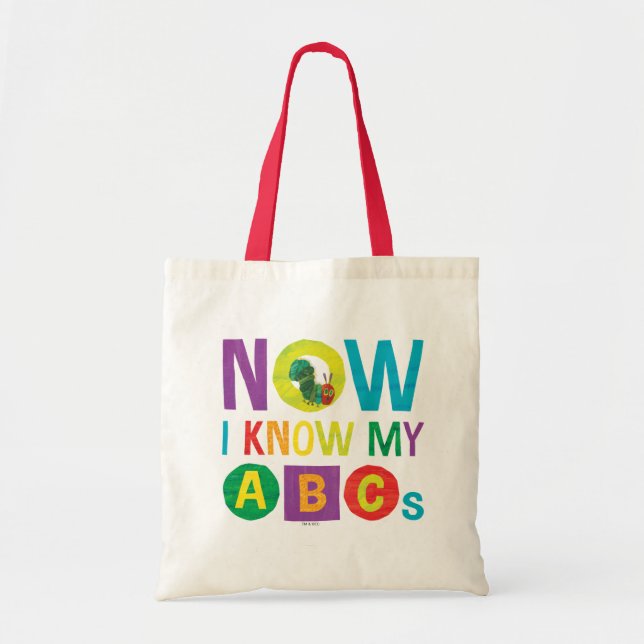 Bolso De Tela Eric Carle ahora conozco mis ABC (Frente)