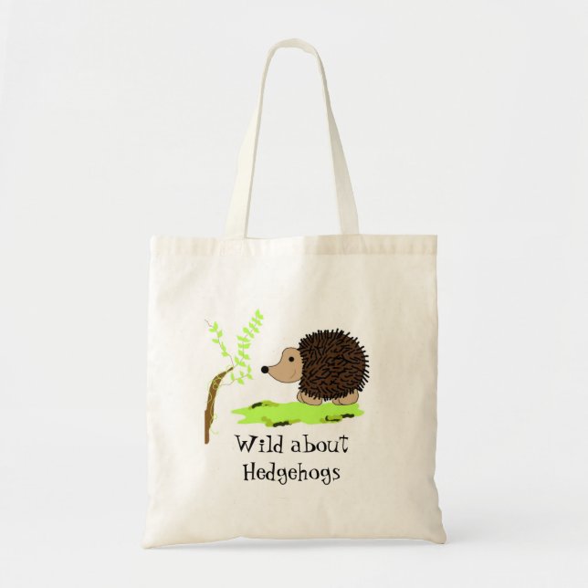Bolso De Tela Erizo de dibujos animados (Frente)