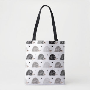Bolso De Tela Erizos y corazones
