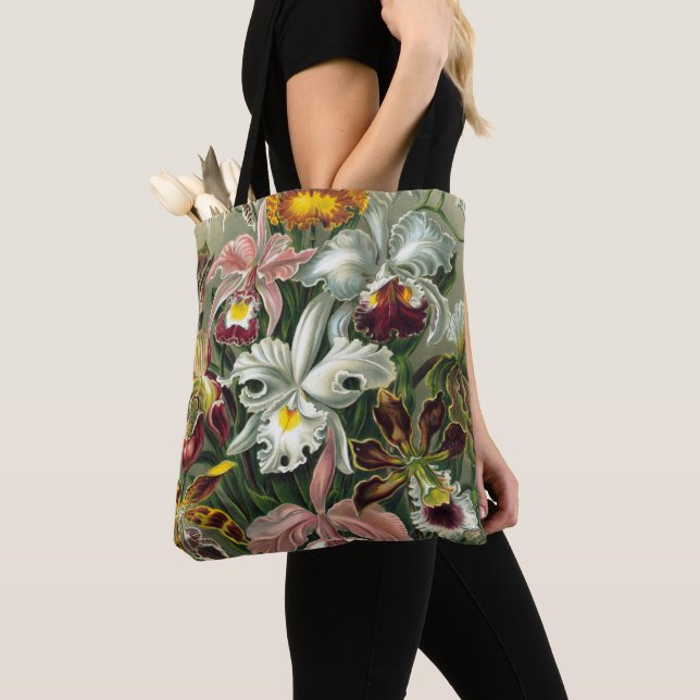 Bolso De Tela Ernst Haeckel Art Print:Orchidae Oncidiums, tulipa (Detalle)