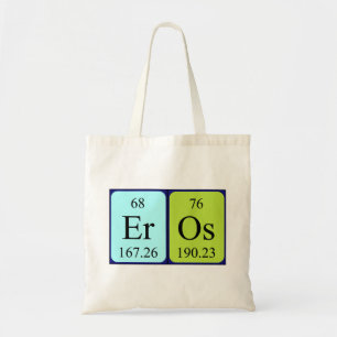 Bolso De Tela Eros nombre de tabla periódica aleta