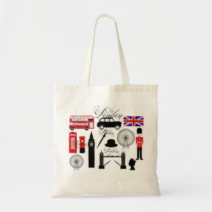 Bolso De Tela Error tipográfico moderno del vintage de los