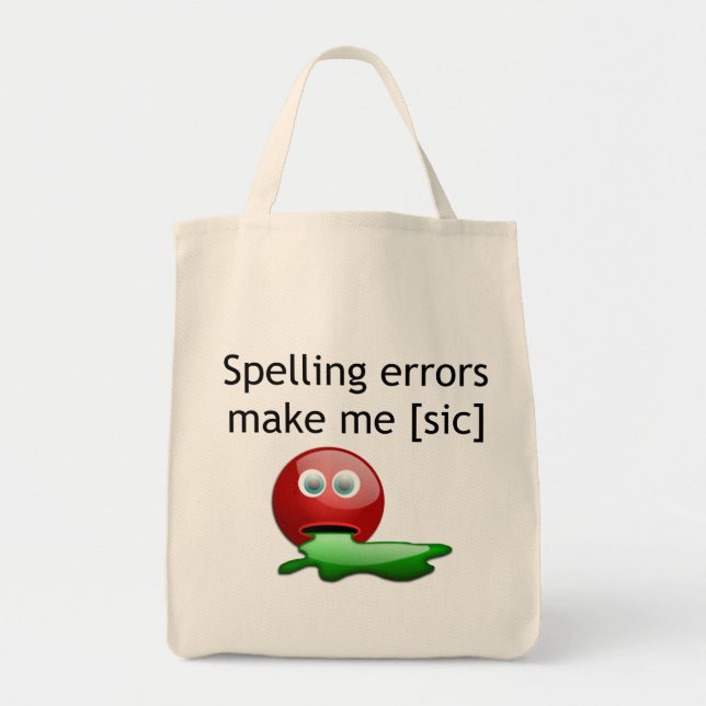 Bolso De Tela Errores ortográficos me hacen humor gramatical (Frente)