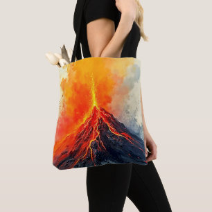 Bolso De Tela Erupción Volcánica: Poder en Bruto