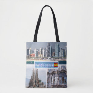 Bolso De Tela ES Barcelona - Skyline - Sagrada Familia