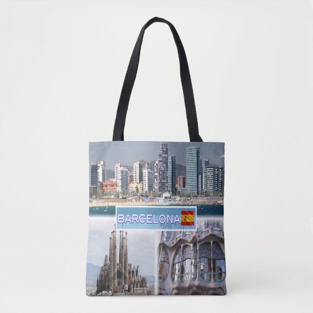 Bolso De Tela ES Barcelona - Skyline - Sagrada Familia (Anverso)