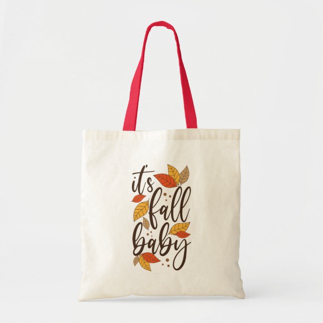 Bolso De Tela Es el bebé otoño (Frente)