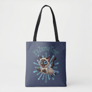 Bolso De Tela Es el gato siamés de Zoomie Time