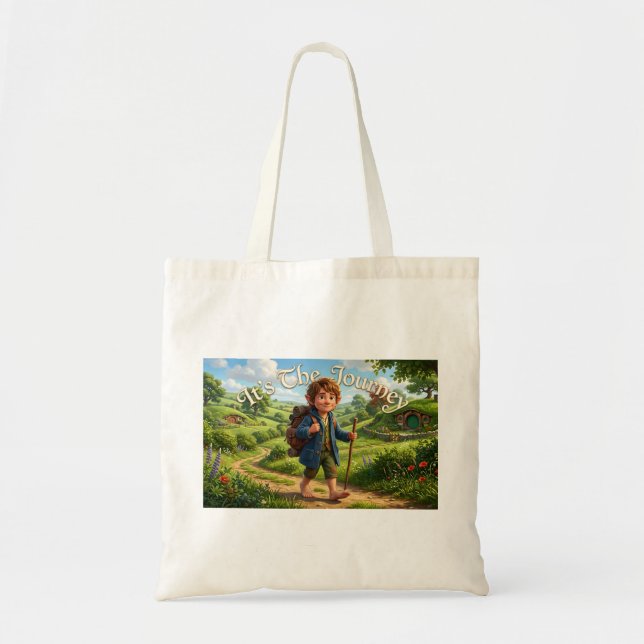 Bolso De Tela Es El Viaje (Frente)