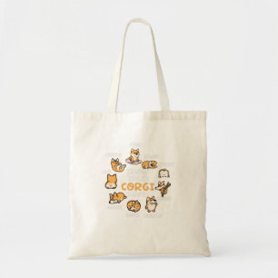 Bolso De Tela Es gracioso conocer tus formas de corgi lindo aman