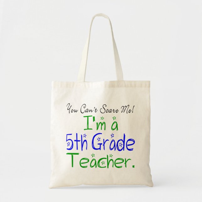 Bolso De Tela Es gracioso que no me asustes, soy un profesor de  (Frente)