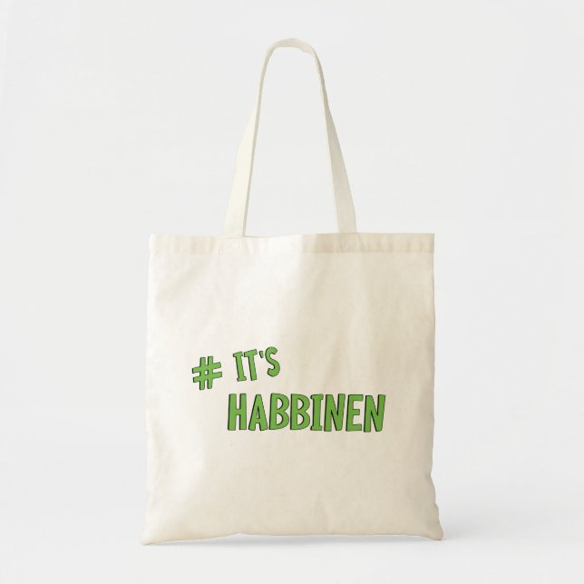 Bolso De Tela #Es Habbenin (Frente)