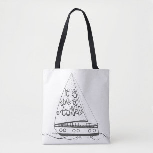 Bolso De Tela Es hora de viajar