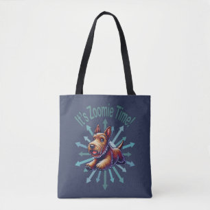 Bolso De Tela Es hora de Zoomie Brown Scotty