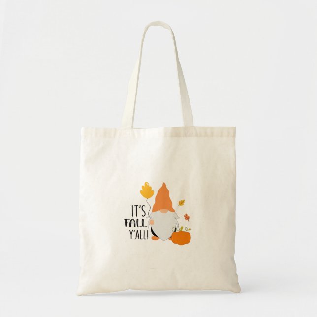 Bolso De Tela Es la Gnome del otoño del Ilustracion Gra (Frente)
