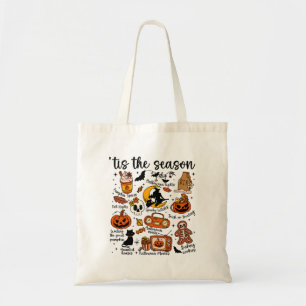 Bolso De Tela Es la Temporada de Halloween Doodles – Lindo Espel