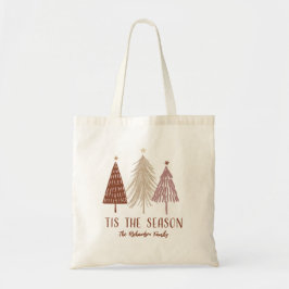Bolso De Tela Es La Temporada Del Árbol De Navidad Elegante Chic