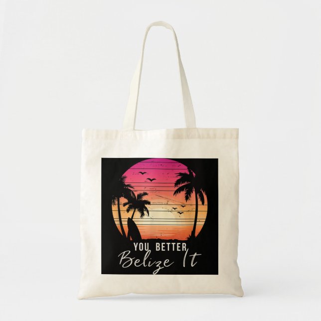 Bolso De Tela Es mejor creer que es gracioso el viaje de vacacio (Frente)