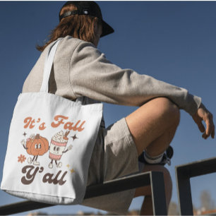 Bolso De Tela Es Otoño, ¡todos! Latte de Especias de Calabaza