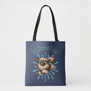 Bolso De Tela Es tiempo de Zoomies Pekingés