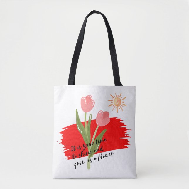 Bolso De Tela Es tu momento (Anverso)