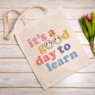 Bolso De Tela Es un buen día para aprender docente