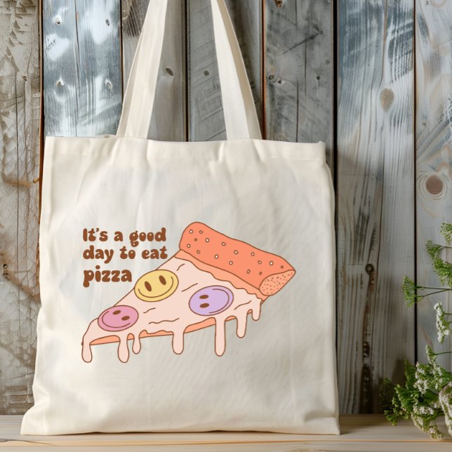 Bolso De Tela Es un buen día para comer pizza - diseño divertido (Subido por el creador)
