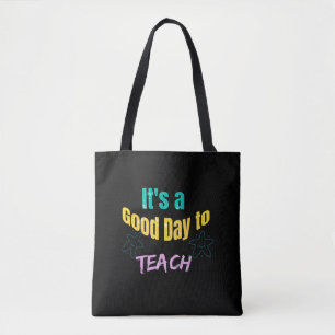 Bolso De Tela Es un buen día para enseñar