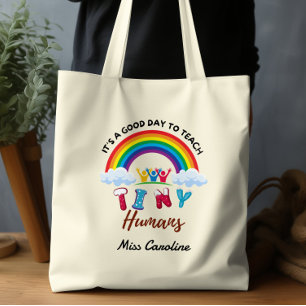 Bolso De Tela Es un buen día para enseñar a pequeños humanos Cut