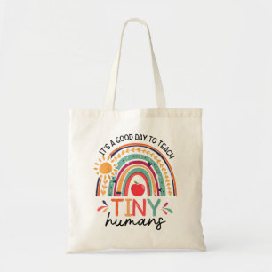 Bolso De Tela Es un buen día para enseñar de vuelta a los pequeñ