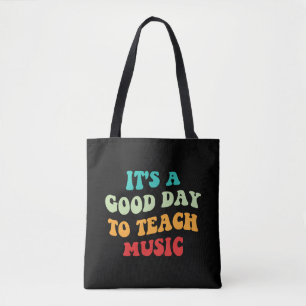 Bolso De Tela Es un buen día para enseñar música