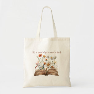 Bolso De Tela Es un buen día para leer un libro de bolsitas de t