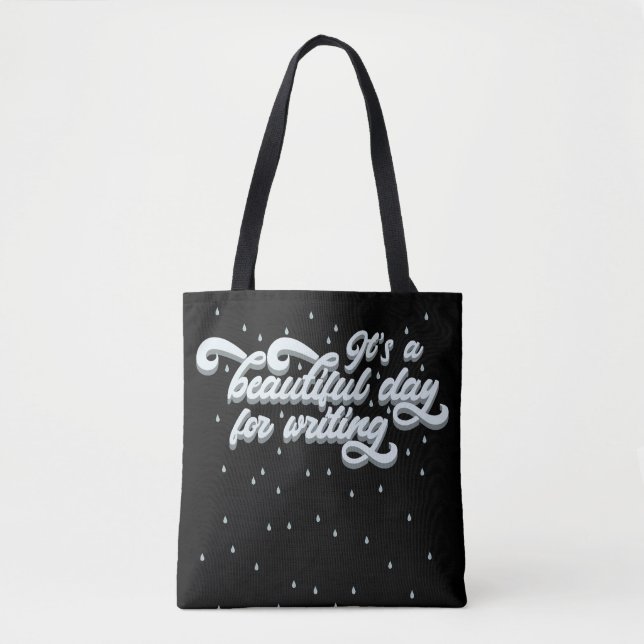 Bolso De Tela Es un día hermoso para escribir (Anverso)