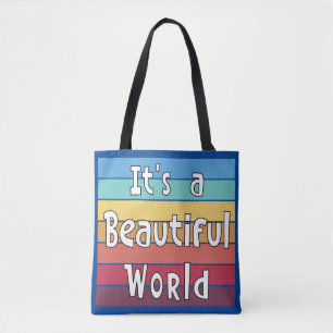 Bolso De Tela Es un mundo hermoso