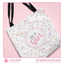 Bolso De Tela Es un Personalizable floral Chica