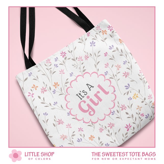 Bolso De Tela Es un Personalizable floral Chica (Subido por el creador)