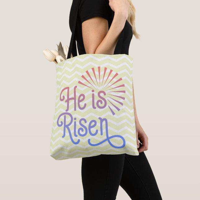 Bolso De Tela Es un retro cristiano de Pascua (Detalle)