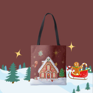 Bolso De Tela Es un tipo de Navidades de Gingerbread