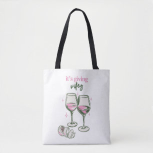 Bolso De Tela Es una Esposa   Diseño de Bebida Femenina Lindo