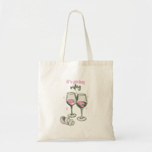 Bolso De Tela Es una Esposa   Diseño de Bebida Femenina Lindo