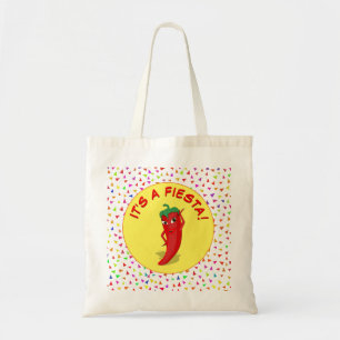 Bolso De Tela Es una fiesta con patrón de confeti