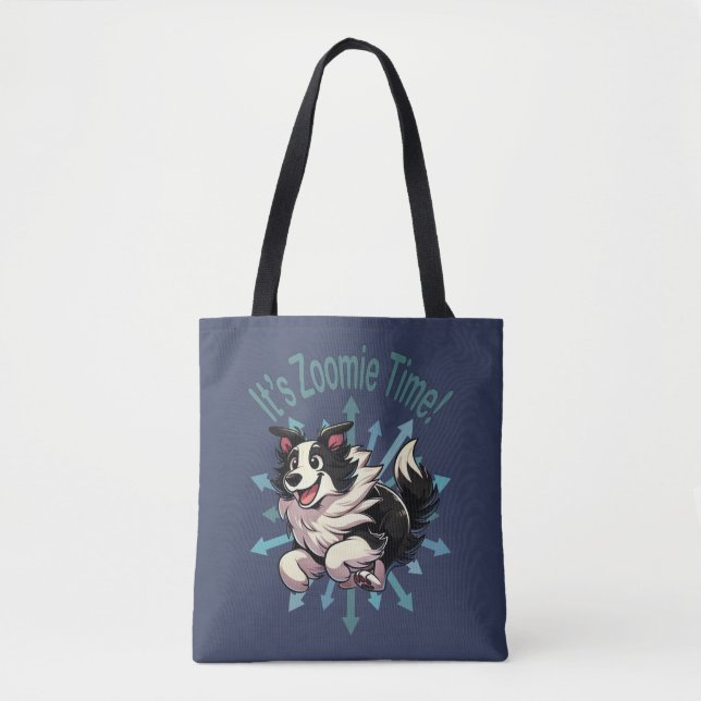 Bolso De Tela Es Zoomie Time Border (Anverso)