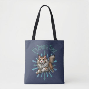 Bolso De Tela Es Zoomie Time Maine Coon Cat